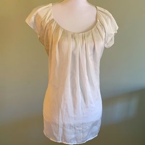 Off white silk shirt